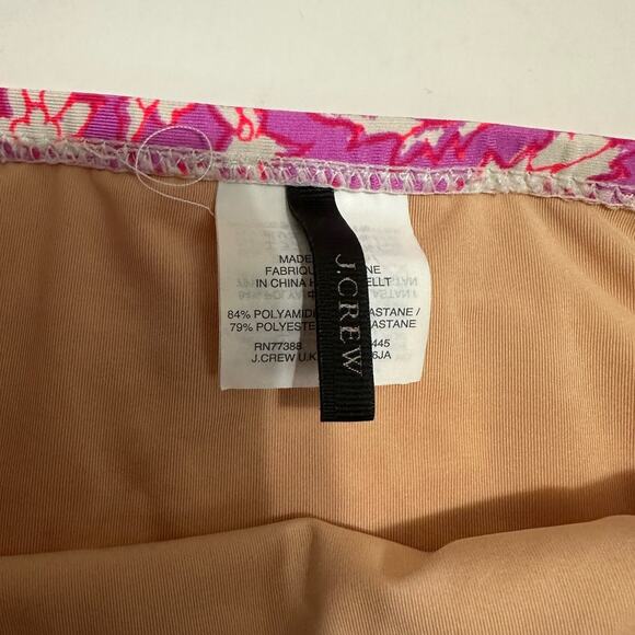 J.crew Natural Ruffle Wrap Bikini In Sz Blockprints Floral S/L - Picture 6 of 7